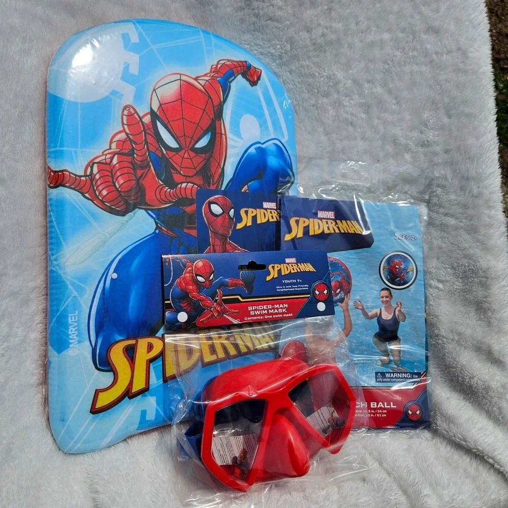 Spiderman‎ Swim bundle kickboard swim mask beach ball
